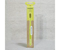 Premium green toothbrush for adults with soft bristles 6580 filaments