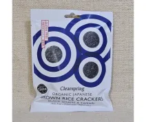 Brown rice crackers with black sesame seeds ECO 40g