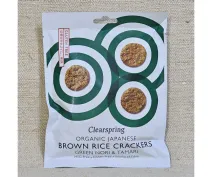 Brown rice crackers with green seaweed and tamari ECO 40g