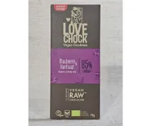 Raw vegan chocolate with blueberries and hemp seeds ECO 70g