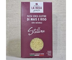 Star-shaped pasta from corn and rice flour without gluten, eggs, and milk 500g
