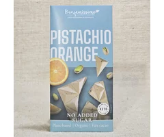 White chocolate with pistachios and orange ECO 60g