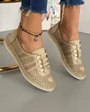 Balerini din piele naturala bej MM130 1