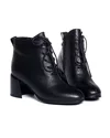 Botine cu Toc Captusite Piele Naturala Negre VN2296 2