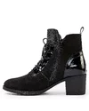 Botine Imblanite Piele Naturala Negre PCI651 6