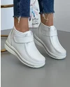 Ghete Albe Imblanite Din Piele Naturala PL-57 1