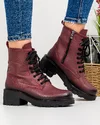 Ghete Bordo Piele Naturala Imblanite Ak106 2