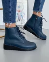 Ghete Imblanite Piele Naturala Luna Bleumarin 1