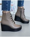 Ghete Piele Naturala Imblanite Nude AK1478 5