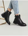 Ghete Piele Naturala Negre Captusite VN2298 3