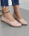 Mocasini Cu Model Perforat Piele Naturala Roz VK1024-9 3