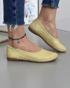 Mocasini Piele Naturala Mustar Cu Cusatura Decorativa VK1024-9A 1