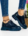 Pantofi Bleumarin Casual Piele Naturala AW359 2