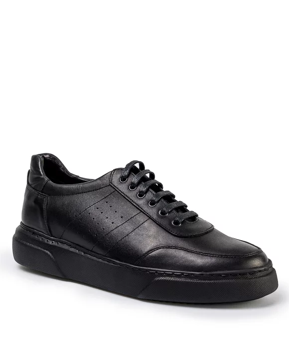 Pantofi Casual Barbati - Pantofi Casual Barbati Piele Naturala Negri IN750A