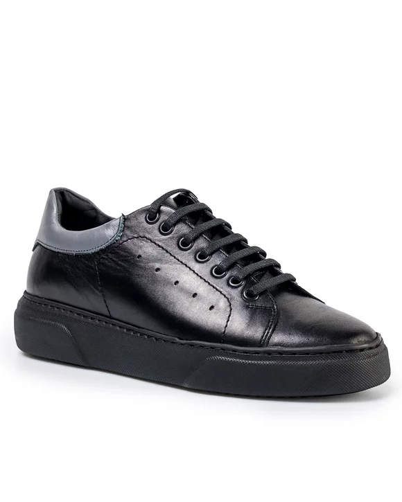 Pantofi Casual Barbati - Pantofi Casual Barbati Piele Naturala Negri IN755