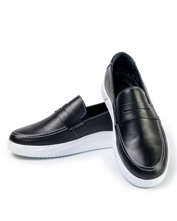 Pantofi Casual Barbati Piele Naturala Negri IN970B