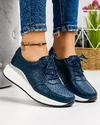 Pantofi Casual Bleumarin Piele Naturala Cu Perforatii AP-2107 1