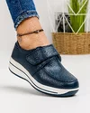 Pantofi Casual Din Piele Naturala Bleumarin F002-56 4