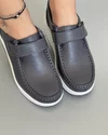 Pantofi Casual Gri Piele Naturala PL-58 3