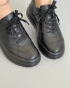 Pantofi Casual Negri Din Piele Naturala AW350 4