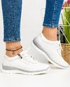 Pantofi Casual Piele Naturala Albi XH-2014 1