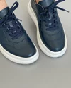 Pantofi Casual Piele Naturala Bleumarin AW350 4