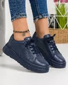 Pantofi Casual Piele Naturala Bleumarin AW440 2