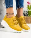 Pantofi Casual Piele Naturala Mustar XH-2797 1