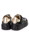 Pantofi Casual Piele Naturala Negri Cu Auriu ZARA188 6