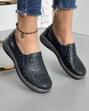 Pantofi Casual Piele Naturala Perforati Bleumarin JY8730 1