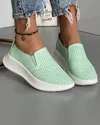 Pantofi Casual Verzi Din Piele Naturala Perforati XH-3008 2