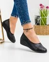 Pantofi Dama Negri Piele Naturala XH-3001 4