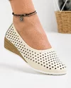 Pantofi Dama Piele Naturala Bej XH-3001 2