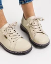 Pantofi Dama Piele Naturala Casual Bej AP-2111 3