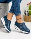 Pantofi Din Piele Naturala Casual Dama Bleumarin F001-420 1