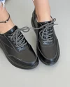 Pantofi Din Piele Naturala Casual Negri JSB-126 3