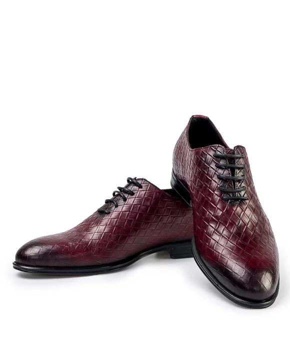 Pantofi Eleganti Barbati Piele Naturala Bordo IN913
