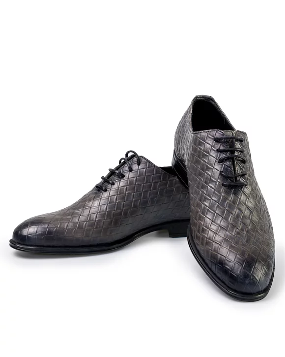 Pantofi Eleganti Barbati Piele Naturala Gri IN913
