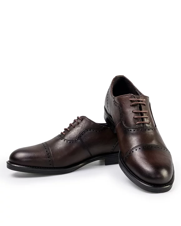 Pantofi Eleganti Barbati Piele Naturala Maro IN980