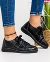 Pantofi Negri Casual Din Piele Naturala AP-2111 4