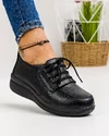 Pantofi Negri Casual Din Piele Naturala F002-10 4