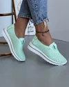 Pantofi Perforati Dama Casual Din Piele Naturala Verzi XH-3011 4
