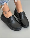 Pantofi Piele Natuala Casual Negri XH-2520 3
