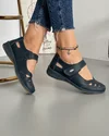 Pantofi Piele Naturala Adelle Bleumarin 3