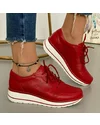 Pantofi Piele Naturala Aliz - Rosii 1