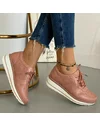 Pantofi Piele Naturala Aliz - Roz 2