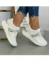 Pantofi Piele Naturala Andreea - Albi 2