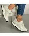 Pantofi Piele Naturala Arya - Albi 5