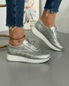 Pantofi Piele Naturala Aura Argintii 1