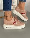Pantofi Piele Naturala Ava - Roz 1